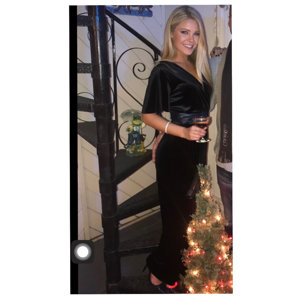 Black Velvet Jumpsuit